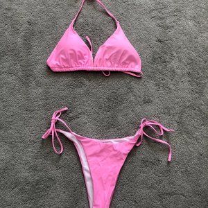 Pink Bikini with Sarong Size L *FREE WITH PURCHASE